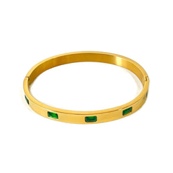 Chloe green cuff bracelet