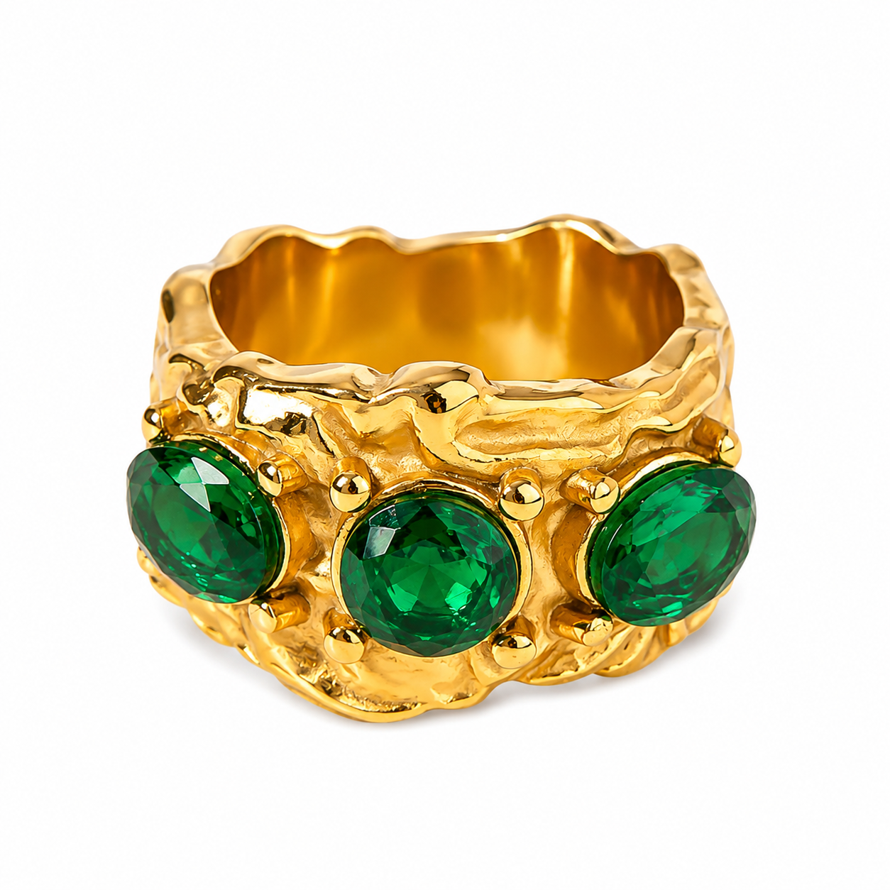 Aubrey Green Stone Ring