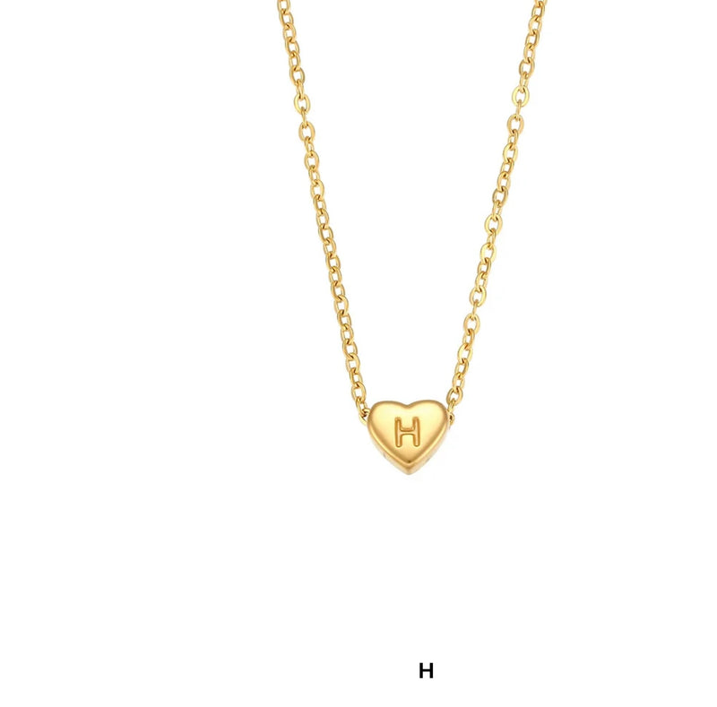 Heart Letter Necklace