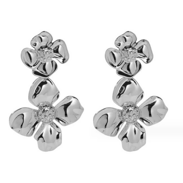 Montana Flower silver earrings