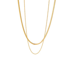 Gigi snake chain layered necklace