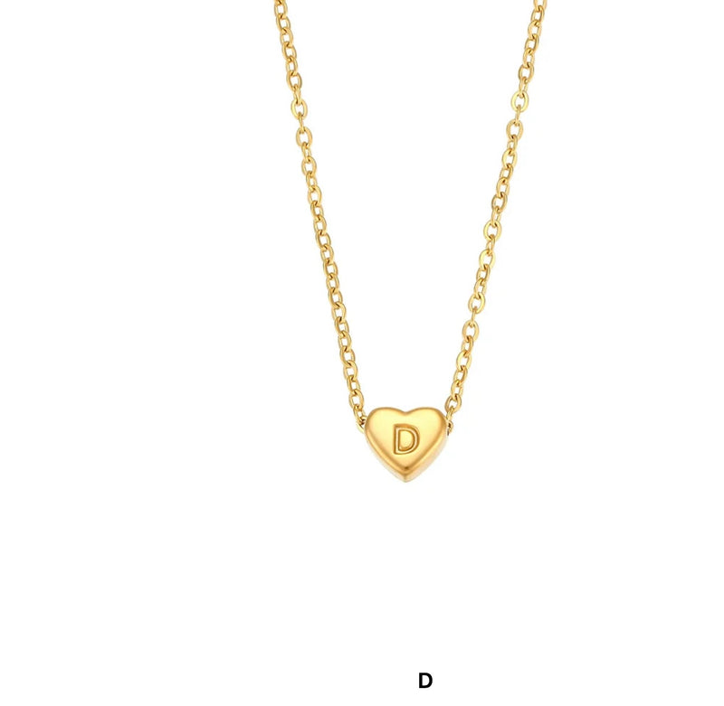 Heart Letter Necklace