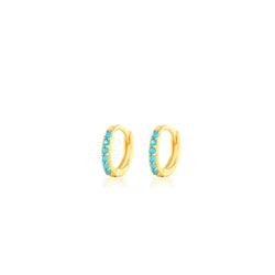 Aella turquoise 7mm earring