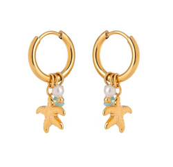 Layla Starfish Charm Earrings