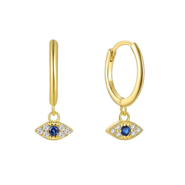 Evil eye earrings