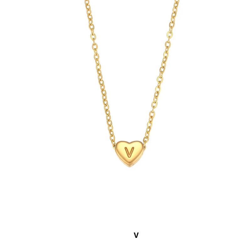 Heart Letter Necklace