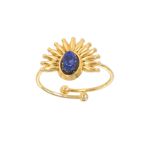 Dalia Lapis blue ring