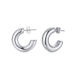 Duska silver earring