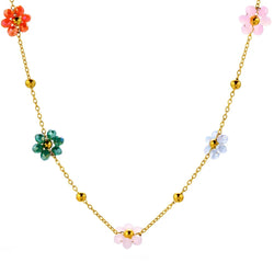 Samatha Flower Choker Necklace