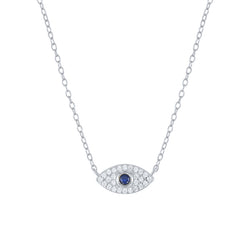 EVIL EYE SILVER NECKLACE