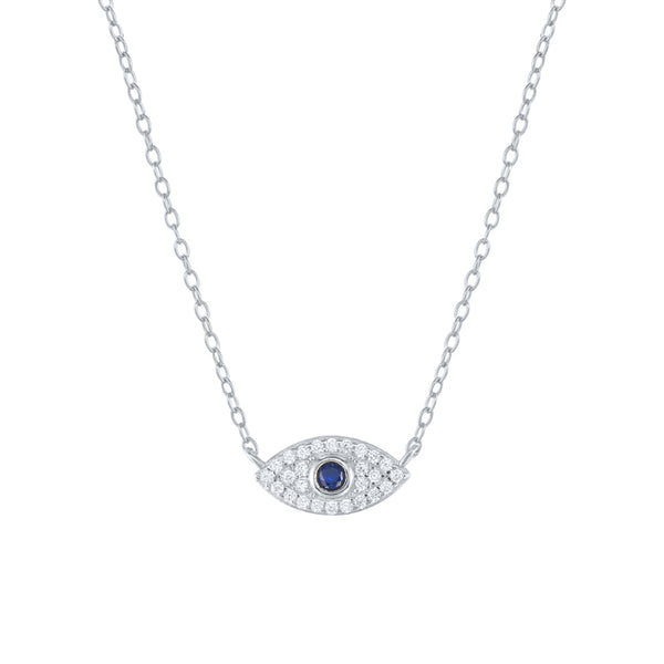 EVIL EYE SILVER NECKLACE