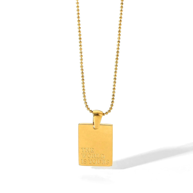 World is yours necklace