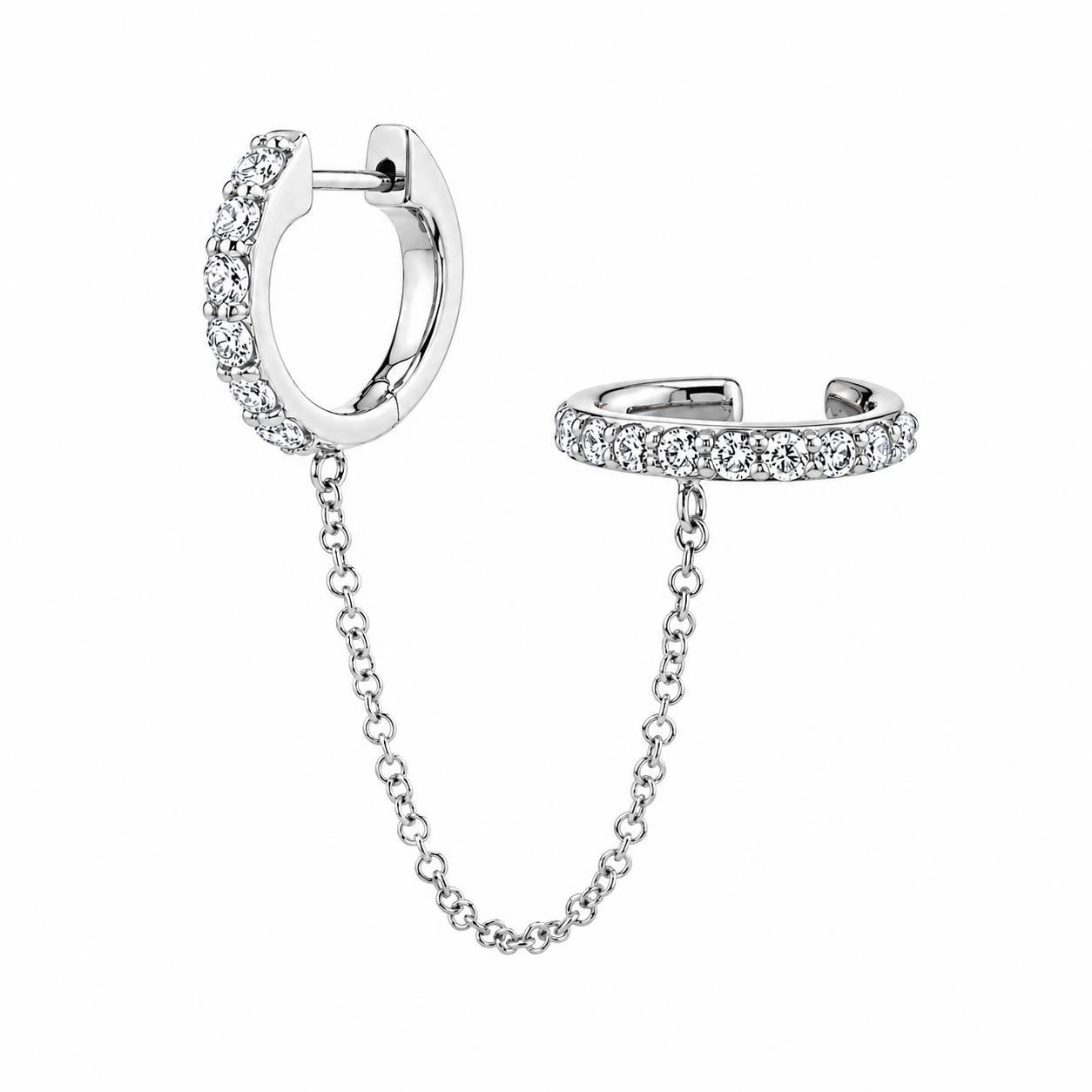 Ashley Silver Cuff Earring