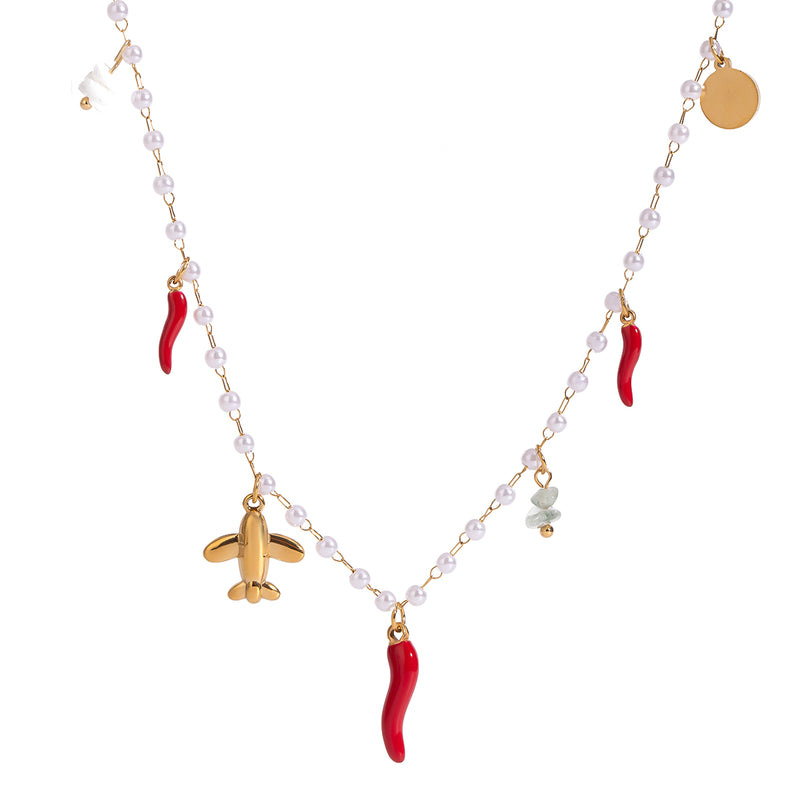 Charlize Traveler Charm Necklace