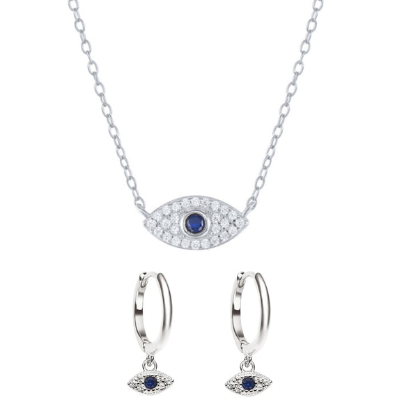 EVIL EYE SILVER SET