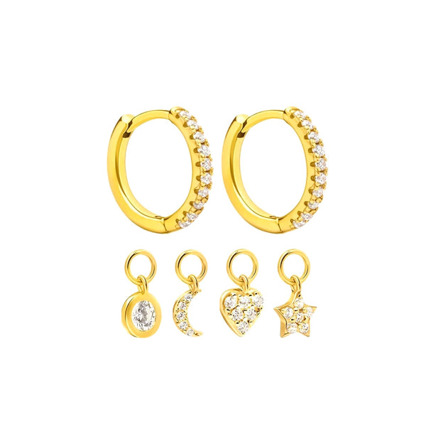 Tiff Removable charm earring