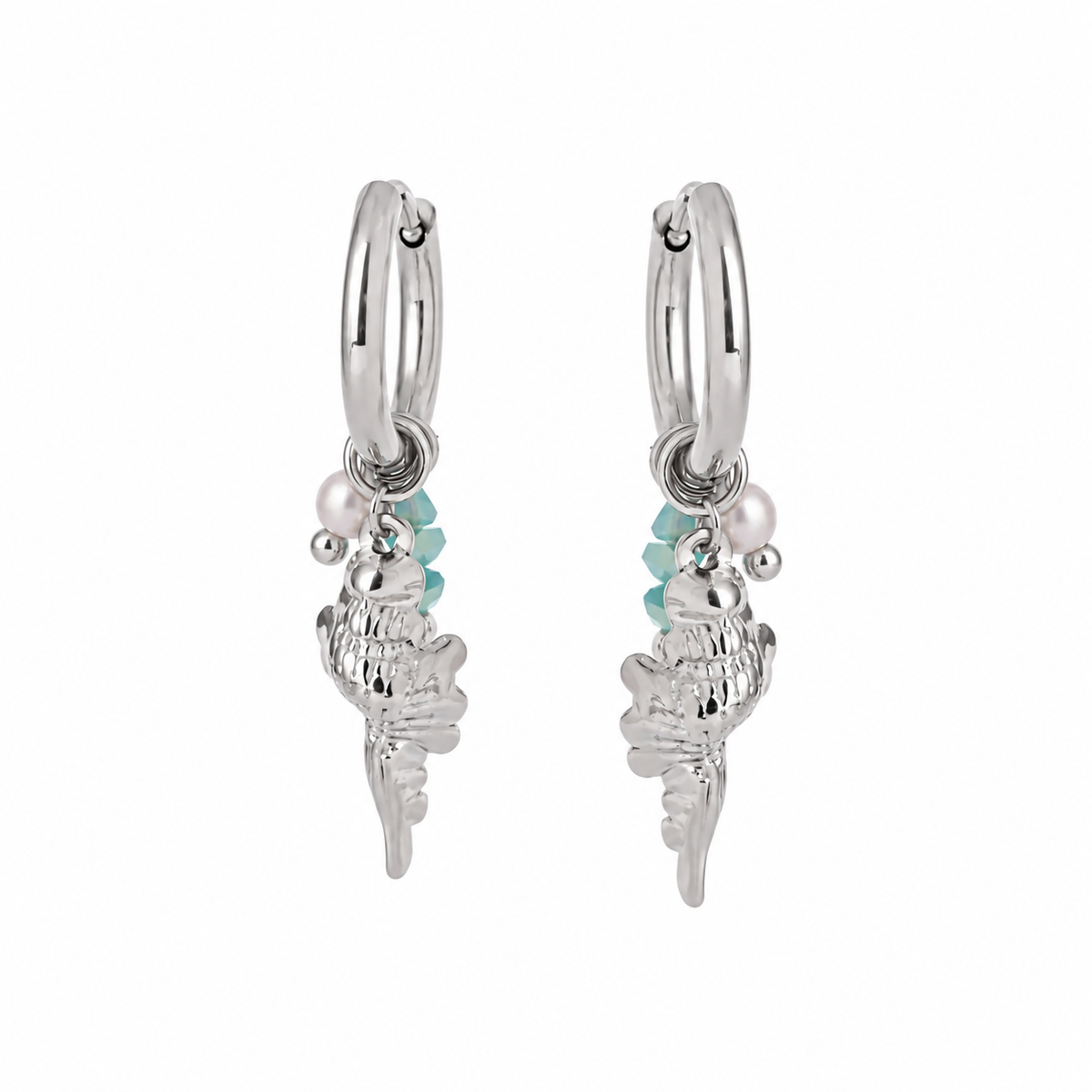 Astra Silver Charm Earrings