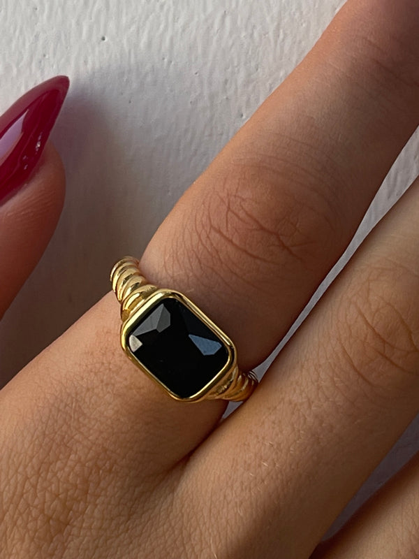 Matte Black Ring