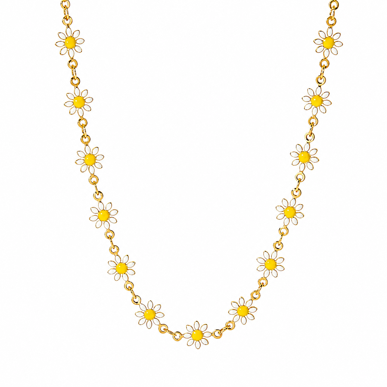 Daisy White Necklace