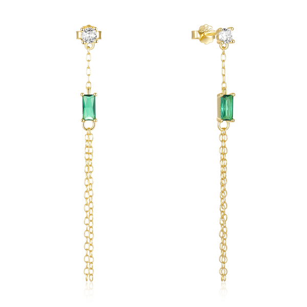 isla green earring stud