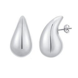 Aurel silver tear drop earrings