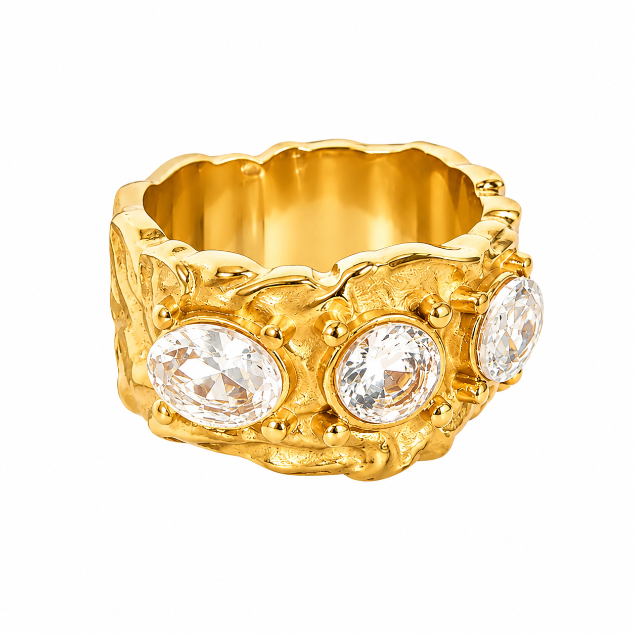 Aubrey White Stone Ring