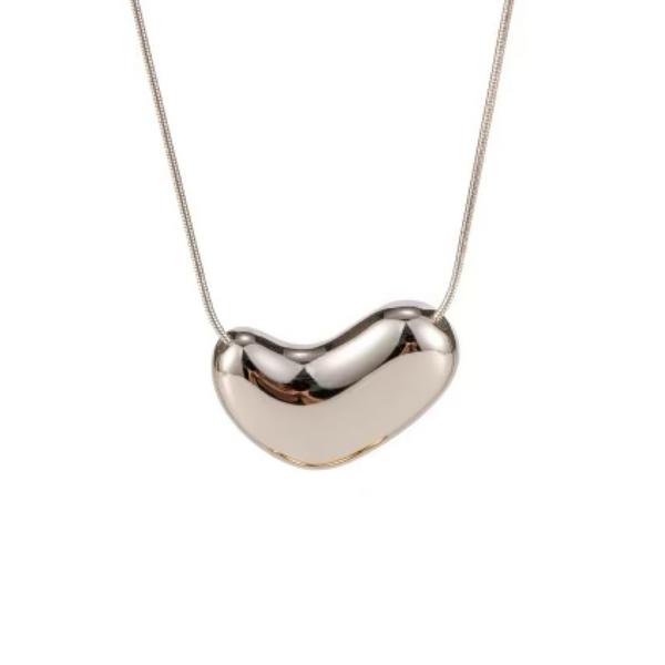 Eliska Heart Silver Necklace