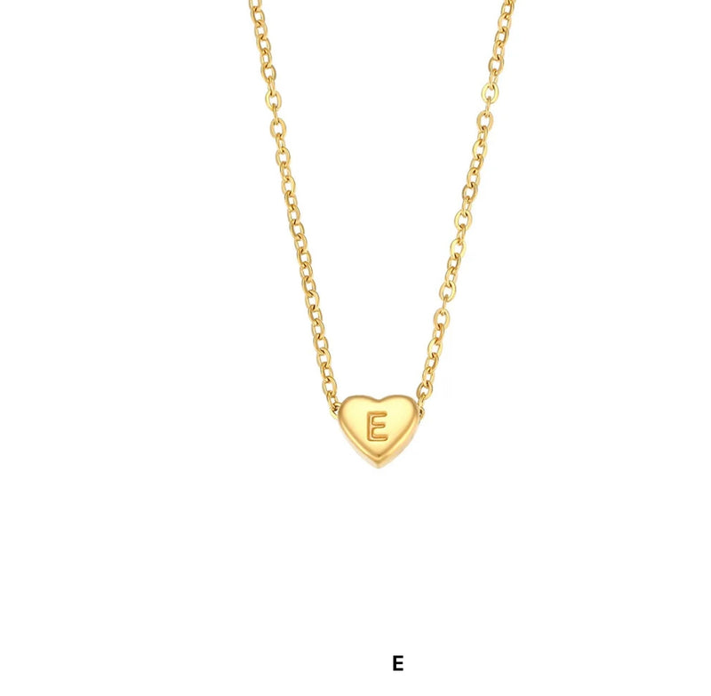 Heart Letter Necklace