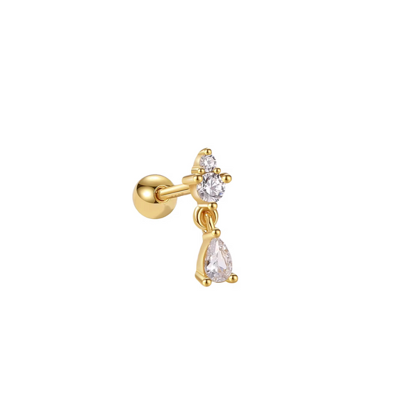 Dainty Tash Twist back stud