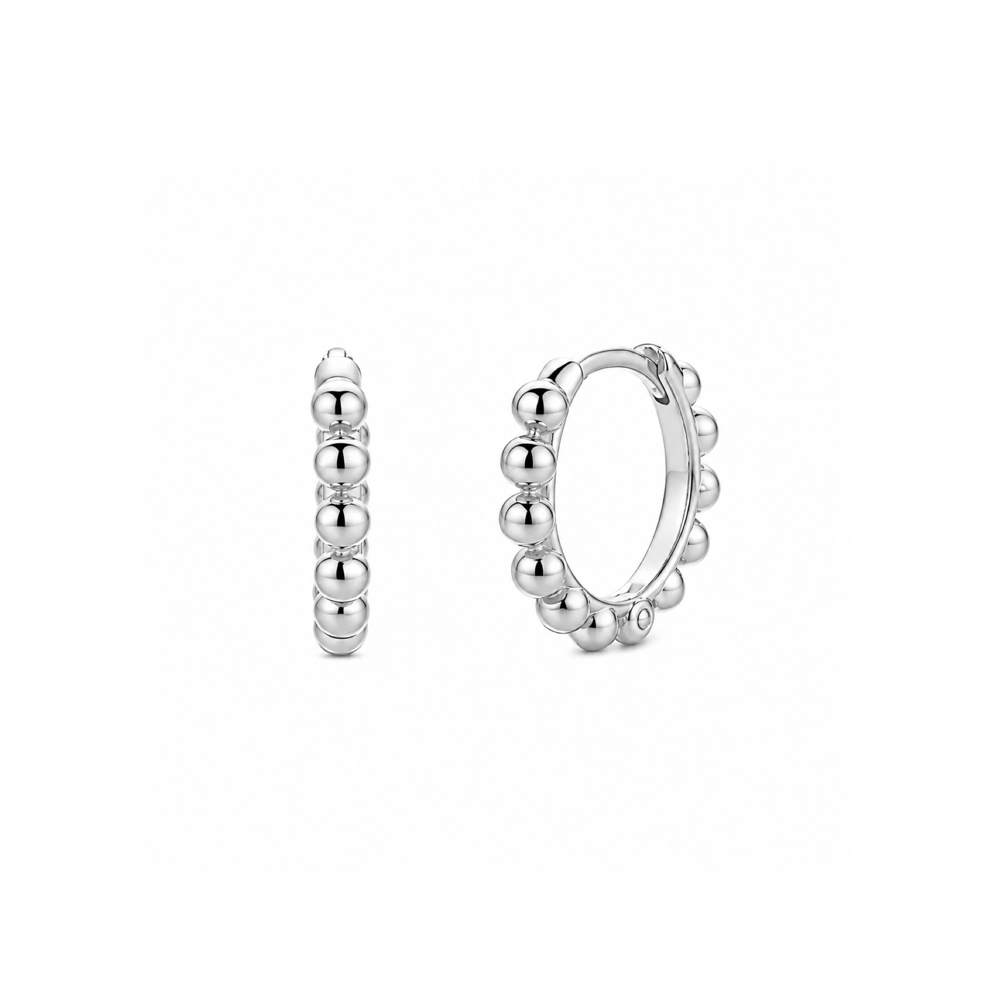 Tash 10mm Silver Earrings