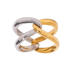 Lilla Twist Mixed Toned Ring
