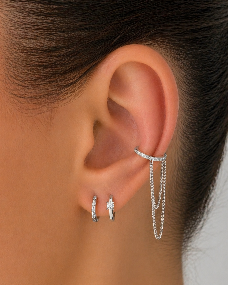 Alessia Cuff Silver Earrings