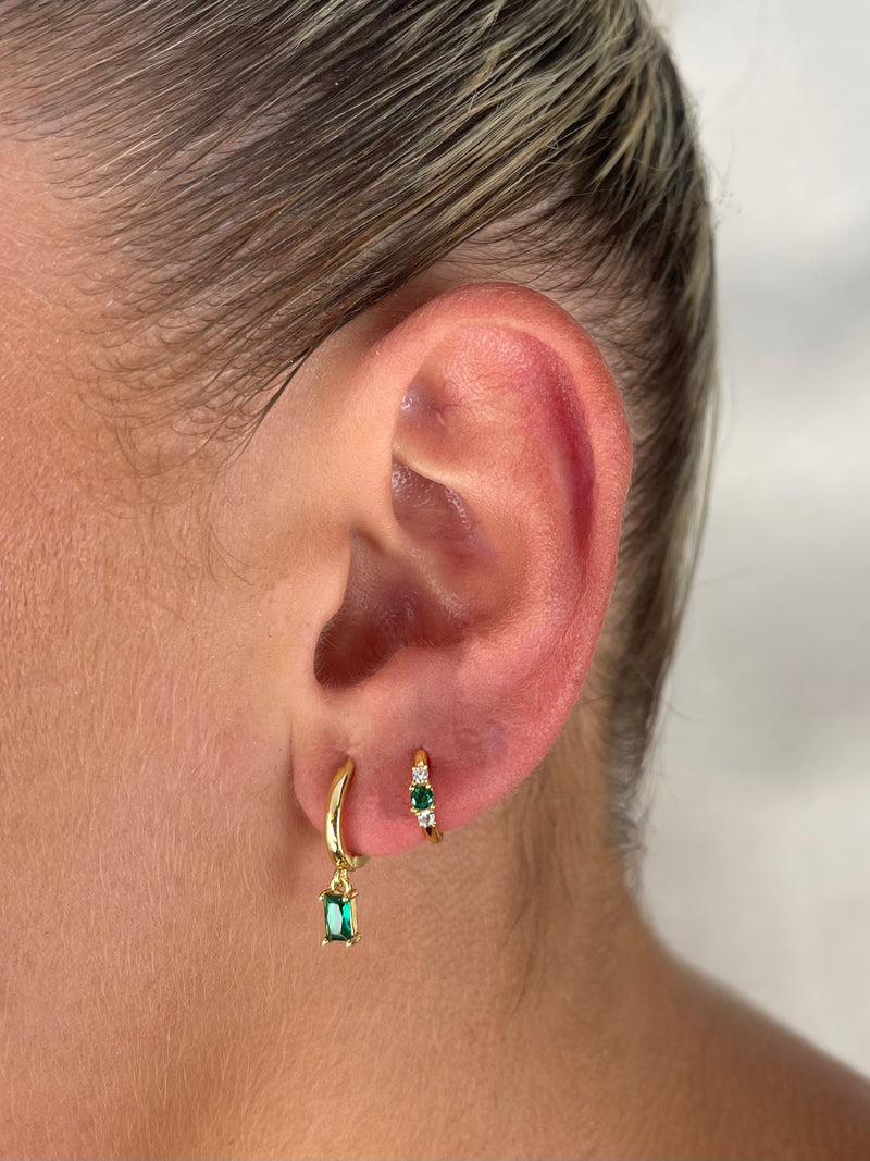 Tilli green earring set