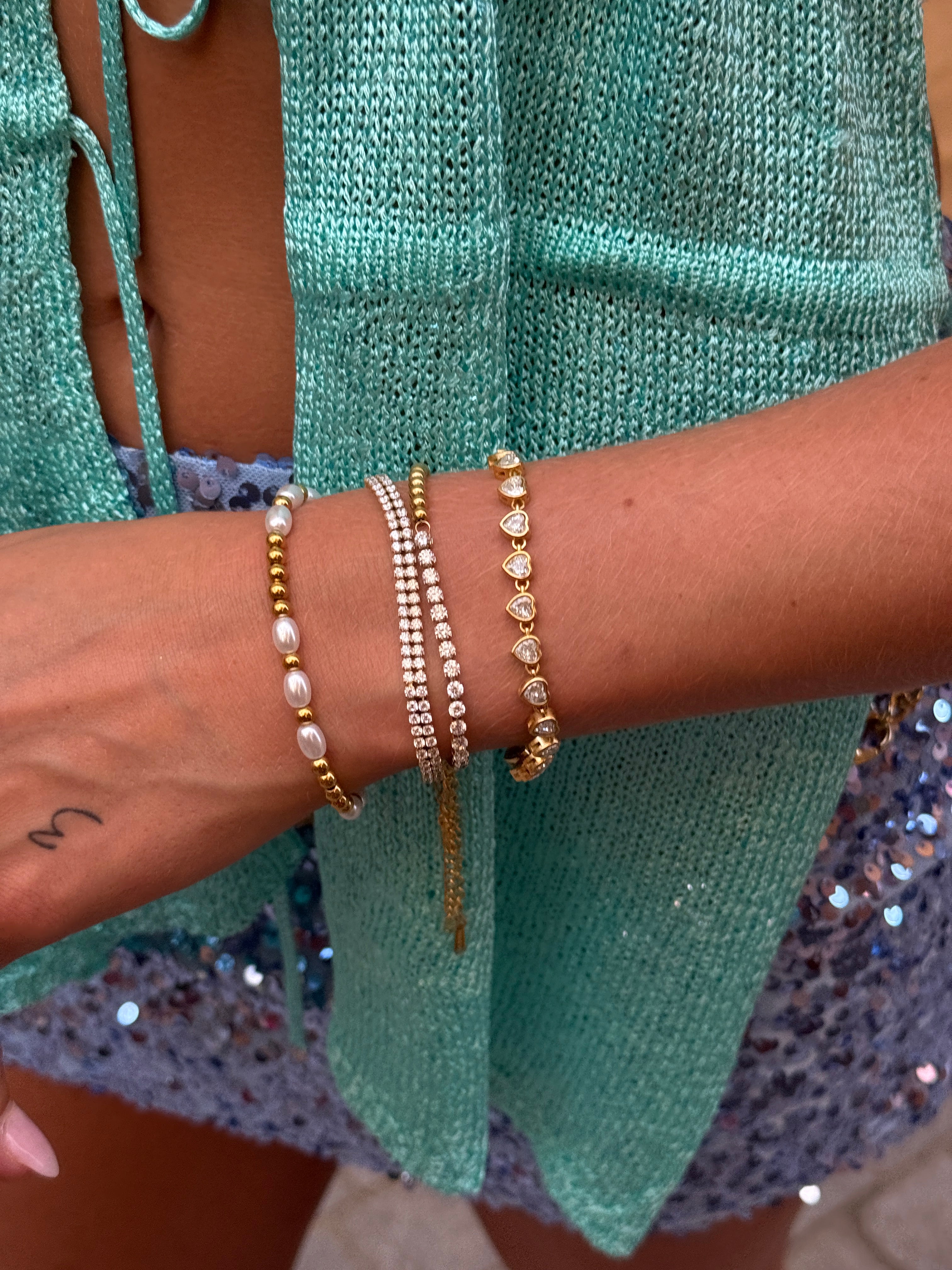 Lavelle Heart Tennis Bracelet
