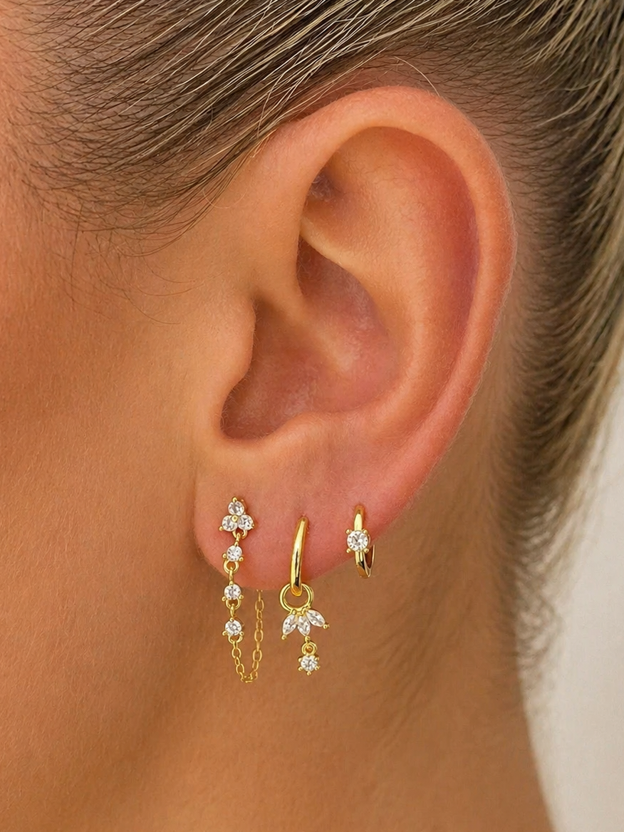 Serina Removable Charm Earrings