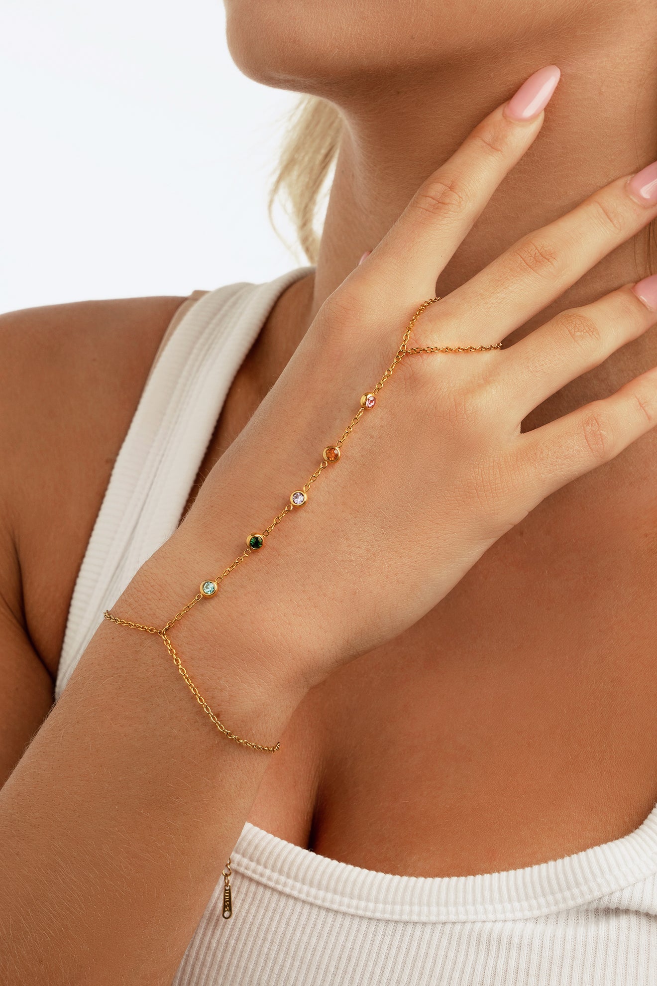Lily Rainbow Hand Chain