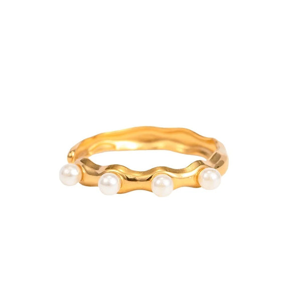 Anya pearl adjustable ring