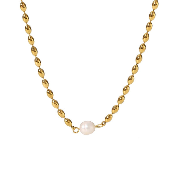 Rosie pearl choker necklace