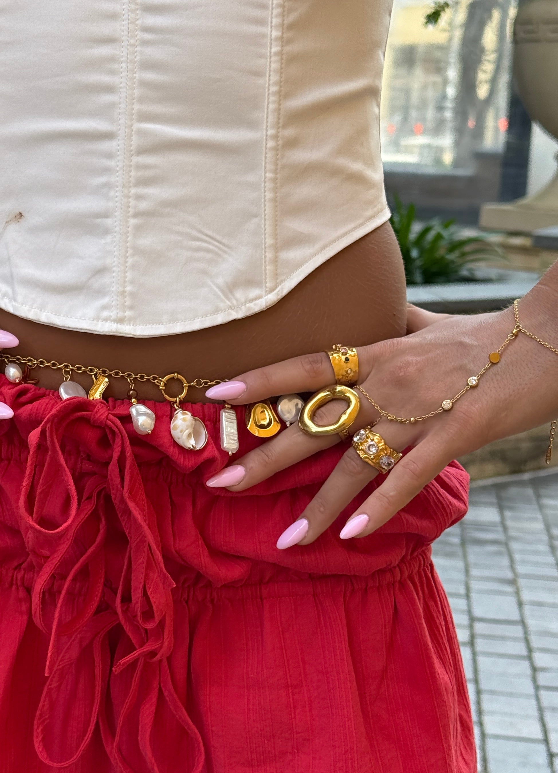 Aubrey White Stone Ring