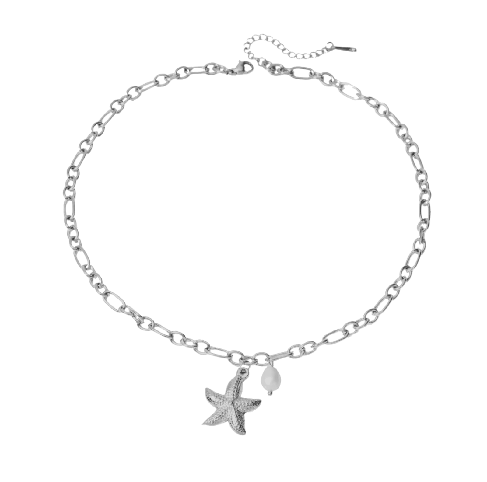 Athens Silver Starfish Necklace