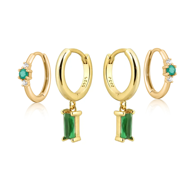 Tilli green earring set