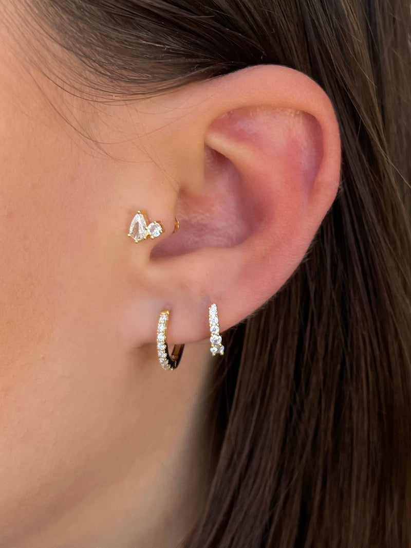 Elery White earrings