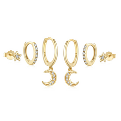 ELLICA MOON EARRING SET