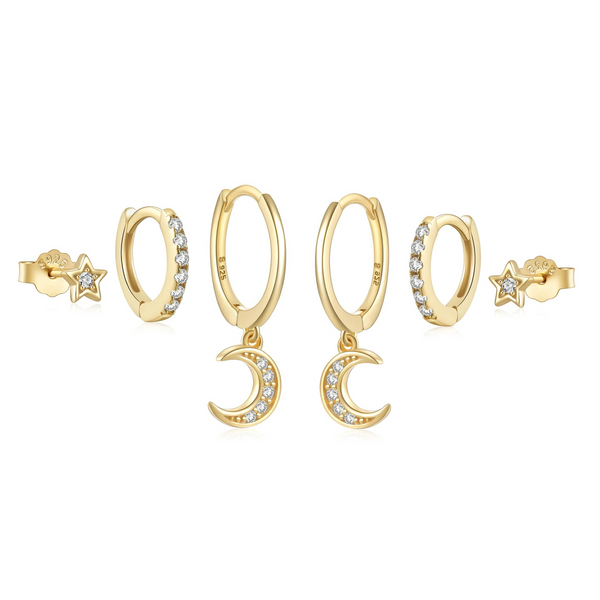 ELLICA MOON EARRING SET