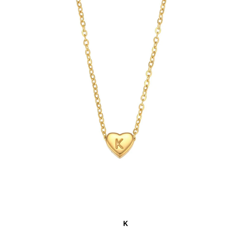 Heart Letter Necklace