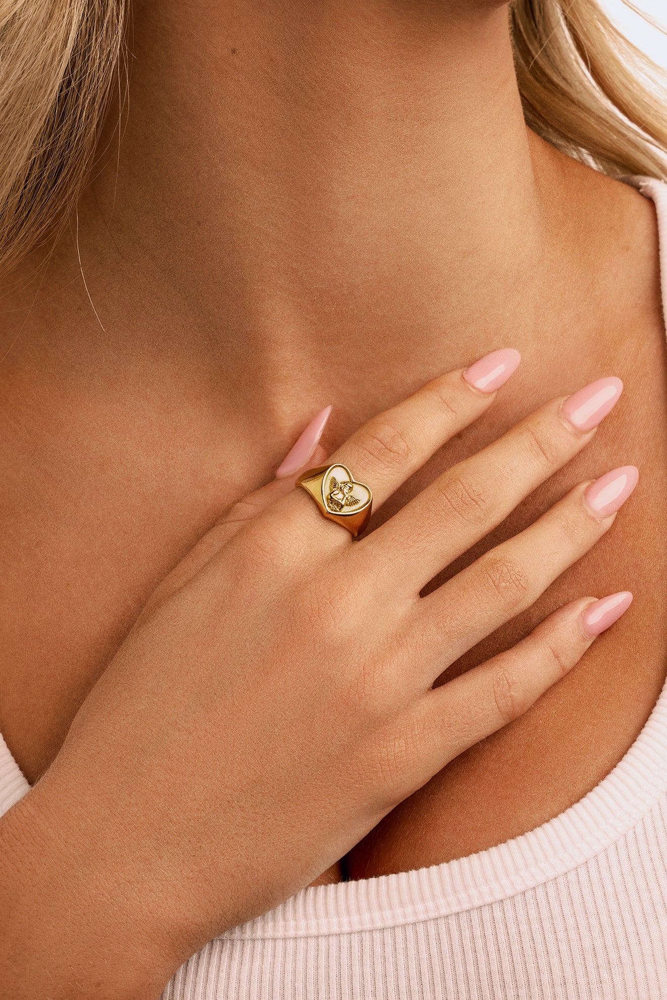 Gloria Heart Angel Ring