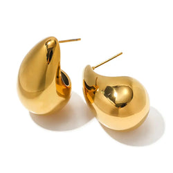 Oval Ava Gold Earring