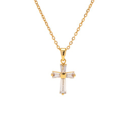 Solar cross necklace