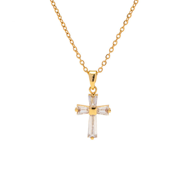 Solar cross necklace