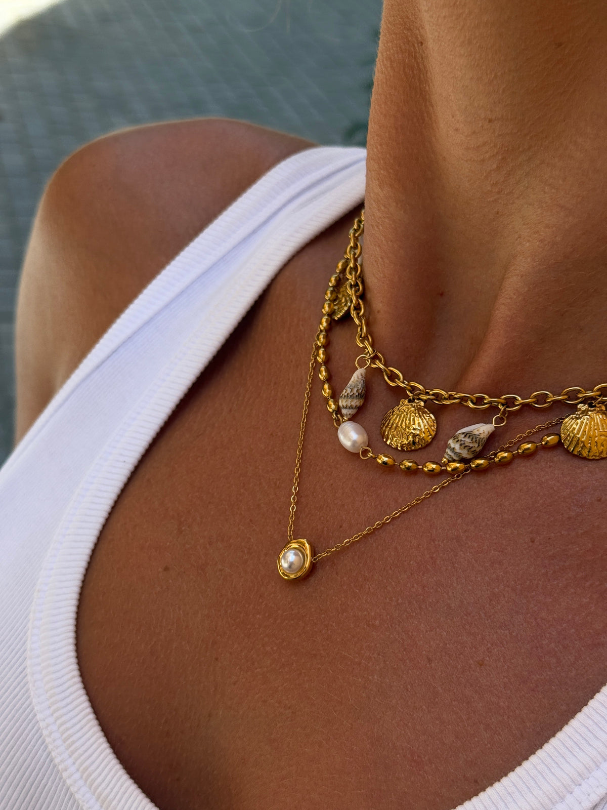 Mykonos Charm Necklace